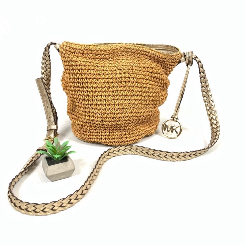 Michael Michael Kors Raffia Braided Strap Bag